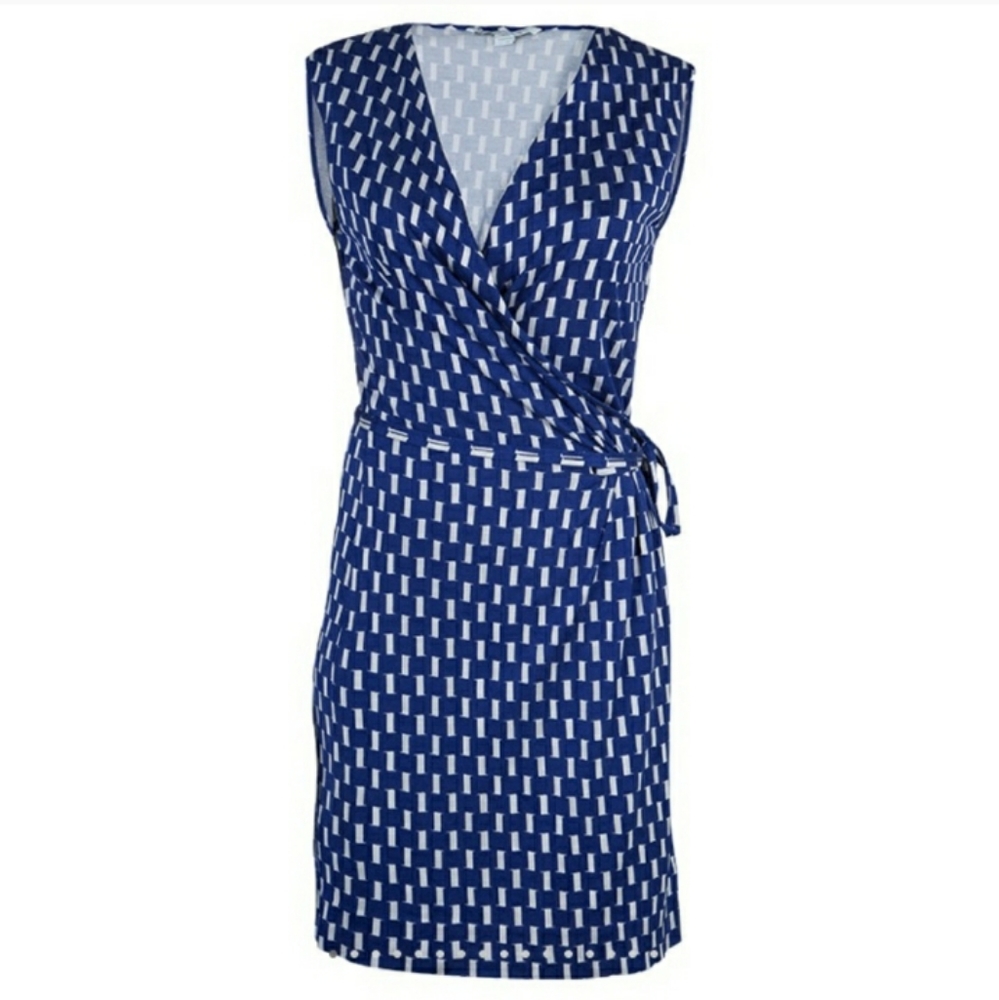 DIANE VON FURSTENBERG Calista Wrap Dress Sz 4EUC